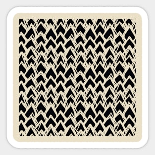 Monochrome Rhomb Pattern Sticker